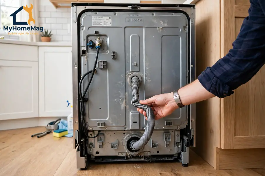 Bosch Dishwasher Not Draining? Causes, Safe Checks, and When to Call a Pro 2 Bosch dishwasher not draining drain hose check under the sink