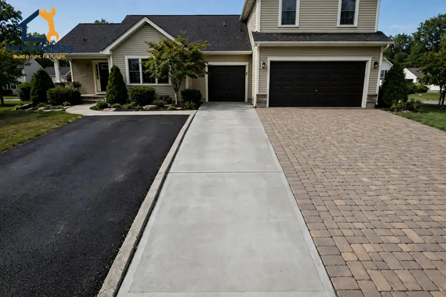 Driveway Resurfacing Cost: What It Costs, What Drives the Price, and When to Replace Instead 2 driveway resurfacing cost materials comparison