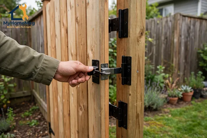 Fence installation cost — checking a new fence gate