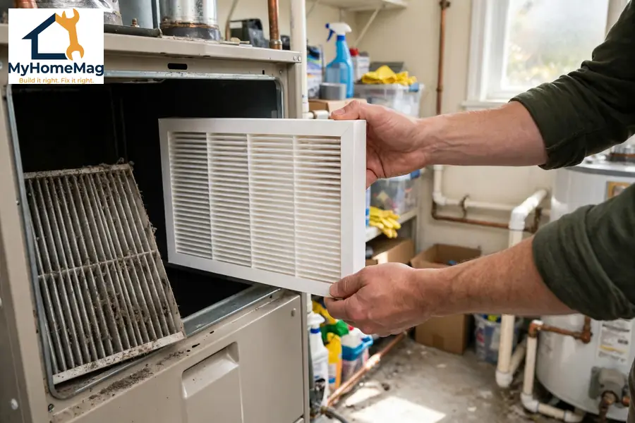 HVAC Maintenance Checklist: Seasonal Tasks, Filters, and When to Call a Pro 3 HVAC maintenance checklist furnace filter replacement frequency check