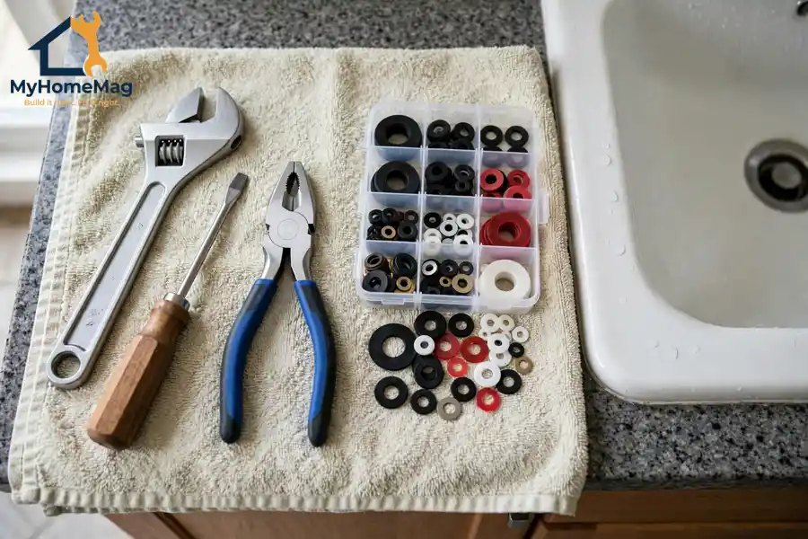 Tap washer replacement tools and parts guide