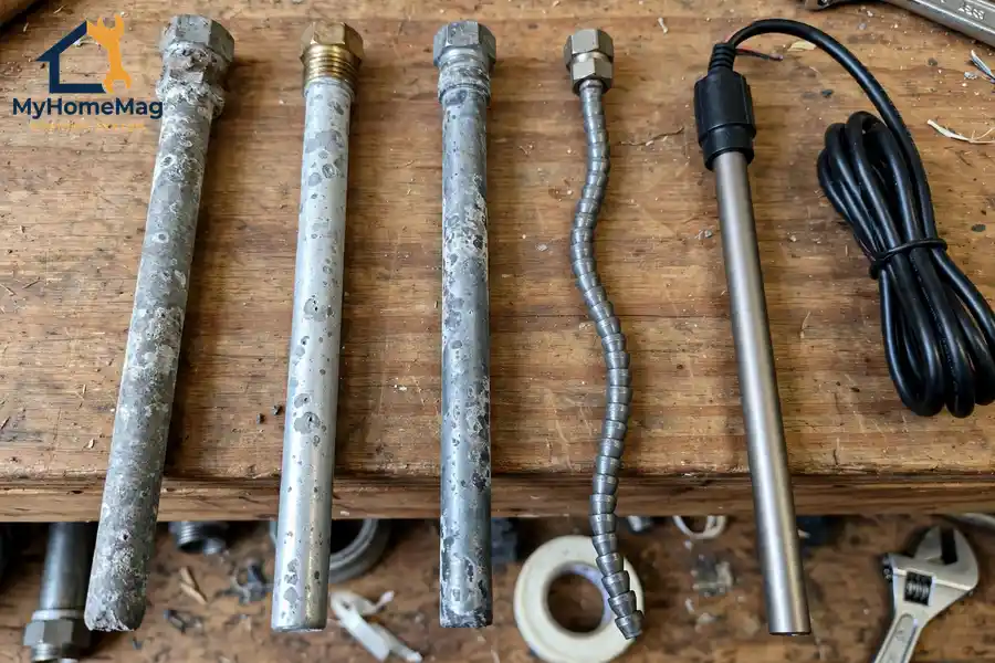 Water heater anode rod replacement types guide for magnesium and aluminum rods